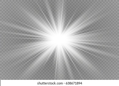 Vector illustration of abstract flare light rays