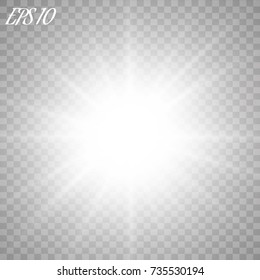 Vector illustration of abstract flare light rays