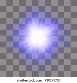 Vector illustration of abstract flare light rays