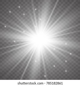 Vector illustration of abstract flare light rays