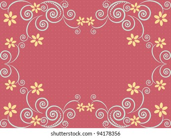 vector illustration of abstract floral