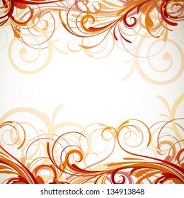 Vector Illustration of an Abstract Floral Background
