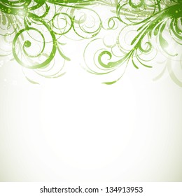 Vector Illustration of an Abstract Floral Background