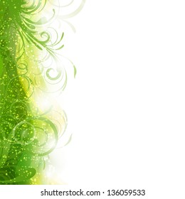 Vector Illustration of an Abstract Floral Background