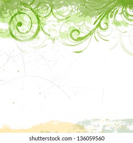 Vector Illustration of an Abstract Floral Background