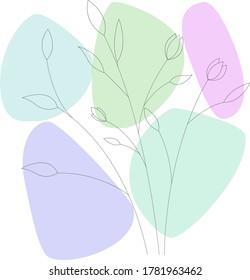 ilustración vectorial de un fondo floral abstracto