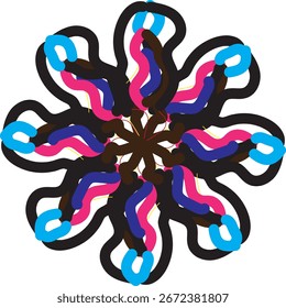 ilustração vetorial de um fundo floral abstrato