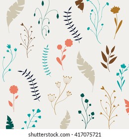 Vector Illustration of an Abstract Floral Background