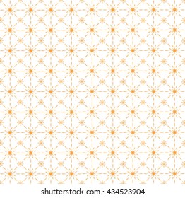 Vector illustration of abstract floral background in orange tones.