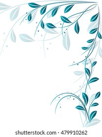 Vector illustration of abstract floral Background