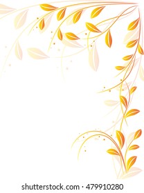 Vector illustration of abstract floral Background