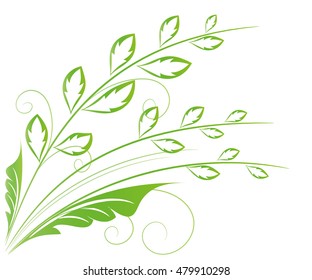 Vector illustration of abstract floral Background