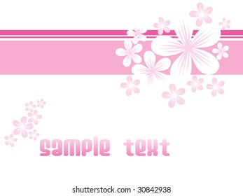 vector illustration of abstract flower background
