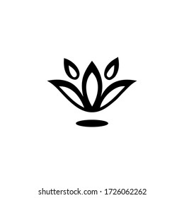 Vector illustration of abstract flower logo design. suitable for business logos or symbols