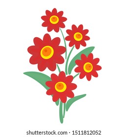 Vector illustration of abstract flowers.