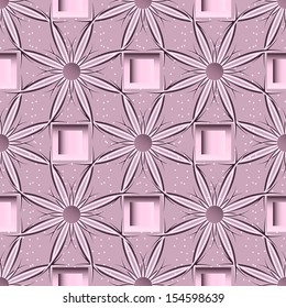 vector illustration with abstract flowers