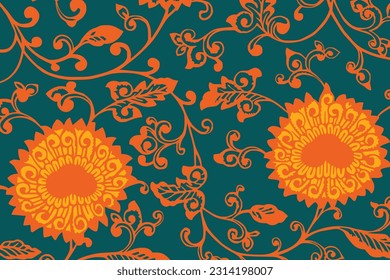 Vector illustration of abstract flowers