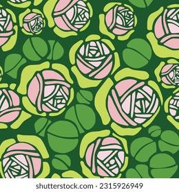 Vector illustration of abstract flowers