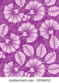 Vector illustration of abstract flowers