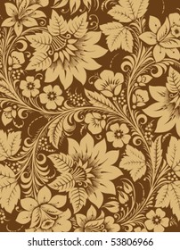 Vector illustration of abstract flowers