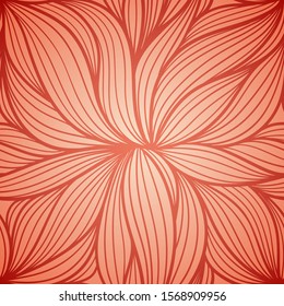 Vector illustration with abstract flowers. Seabed Pattern. Abstract sea anemone design.