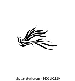 vector illustration abstract flying wings bird