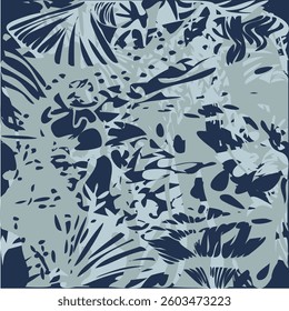 Vector Illustration of Abstract Foliage Pattern Texture Effects Background