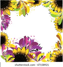 vector illustration of abstract frame
