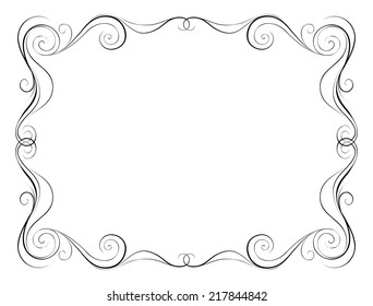 Vector illustration.  Abstract frame. Design elements