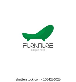 Vector illustration of abstract furniture logo design concept. Symbol and icon template of sofa, table, chair, and home interior