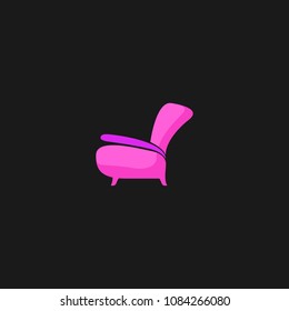 Vector illustration of abstract furniture logo design concept. Symbol and icon template of sofa, table, chair, and home interior