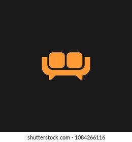 Vector illustration of abstract furniture logo design concept. Symbol and icon template of sofa, table, chair, and home interior