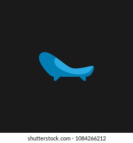 Vector illustration of abstract furniture logo design concept. Symbol and icon template of sofa, table, chair, and home interior