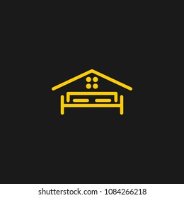 Vector illustration of abstract furniture logo design concept. 