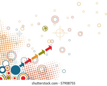 vector illustration of abstract futuristic background