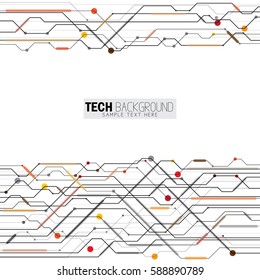 vector illustration abstract futuristic circuit board background. also represents hi-tech computer digital technology concept for your design on white background