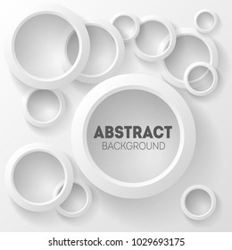 Vector illustration of an abstract geometric background consisting of intersecting shapes with a shadow, infographics.3D Render