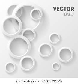 Vector illustration of an abstract geometric background consisting of intersecting shapes with a shadow, infographics.3D Render