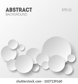 Vector illustration of an abstract geometric background consisting of intersecting shapes with a shadow, infographics.3D Render