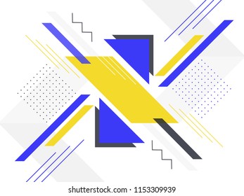 Vektorgrafik abstrakter geometrischer Hintergrund mit Dreiecken und Linien. 