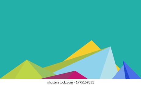 Vektorgrafik auf abstraktem geometrischem Hintergrund mit Dreieck