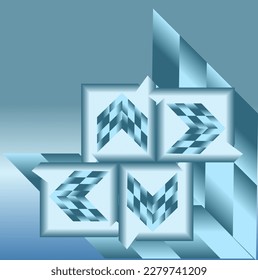 ilustración vectorial del fondo geométrico abstracto con lugar para el texto