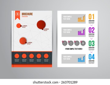 Vector Illustration with Abstract Geometric Background. Business Template for Flyer, Banner, Placard, Poster, Brochure Design. Technology Art