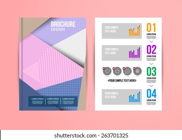 Vector Illustration with Abstract Geometric Background. Business Template for Flyer, Banner, Placard, Poster, Brochure Design. Technology Art