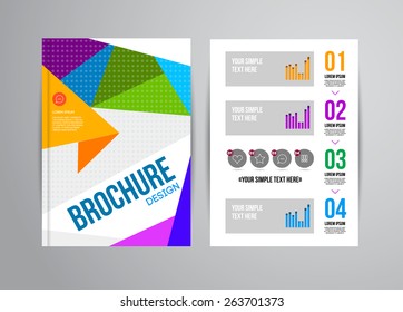 Vector Illustration with Abstract Geometric Background. Business Template for Flyer, Banner, Placard, Poster, Brochure Design. Technology Art