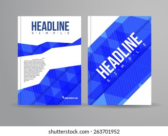 Vector Illustration with Abstract Geometric Background. Business Template for Flyer, Banner, Placard, Poster, Brochure Design. Technology Art