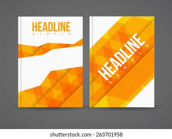 Vector Illustration with Abstract Geometric Background. Business Template for Flyer, Banner, Placard, Poster, Brochure Design. Technology Art