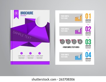 Vector Illustration with Abstract Geometric Background. Business Template for Flyer, Banner, Placard, Poster, Brochure Design. Technology Art