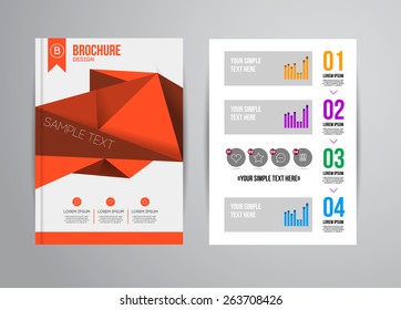 Vector Illustration with Abstract Geometric Background. Business Template for Flyer, Banner, Placard, Poster, Brochure Design. Technology Art