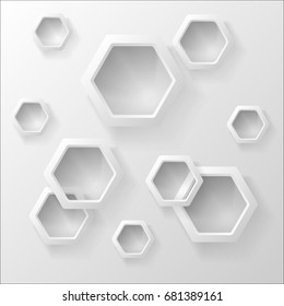 Vector illustration of an abstract geometric background consisting of intersecting shapes, infographics